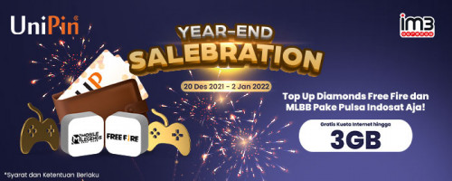 Akhir Tahun Makin Meriah dan Bonus Cuan Pakai Indosat di UniPin!